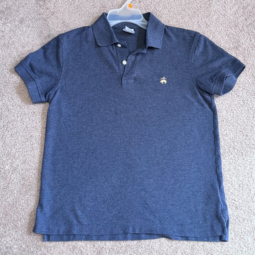 Mens Dark Grey Brooks Brothers Polo Sz-sm